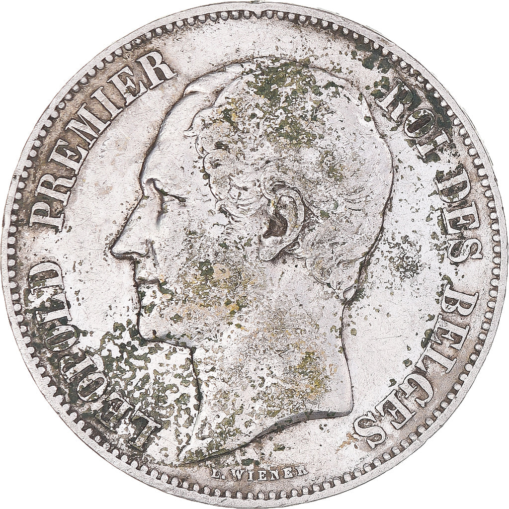 Coin, Belgium, Leopold I, 5 Francs, 5 Frank, 1849, VF(30-35), Silver, KM:17