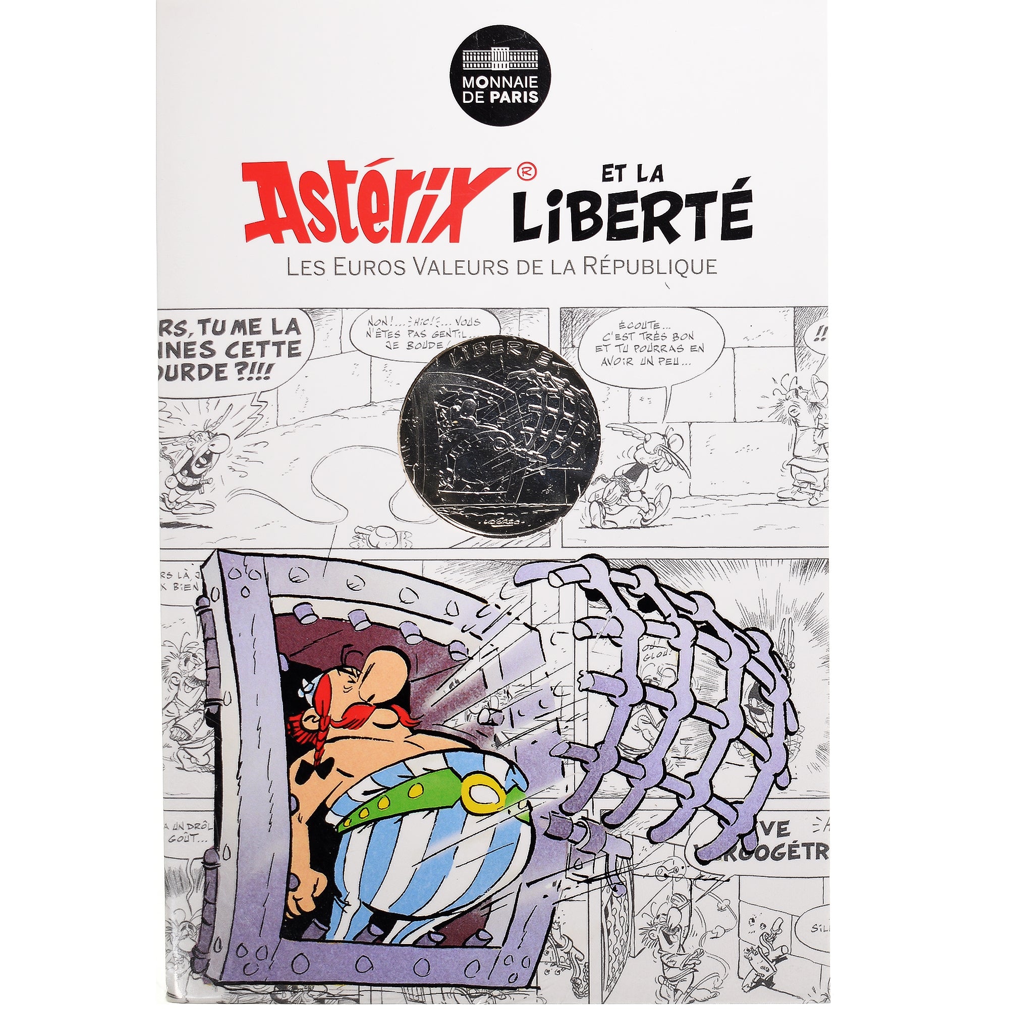 France, Monnaie de Paris, 10 Euro, Astérix Liberté (La serpe d'or), 2015