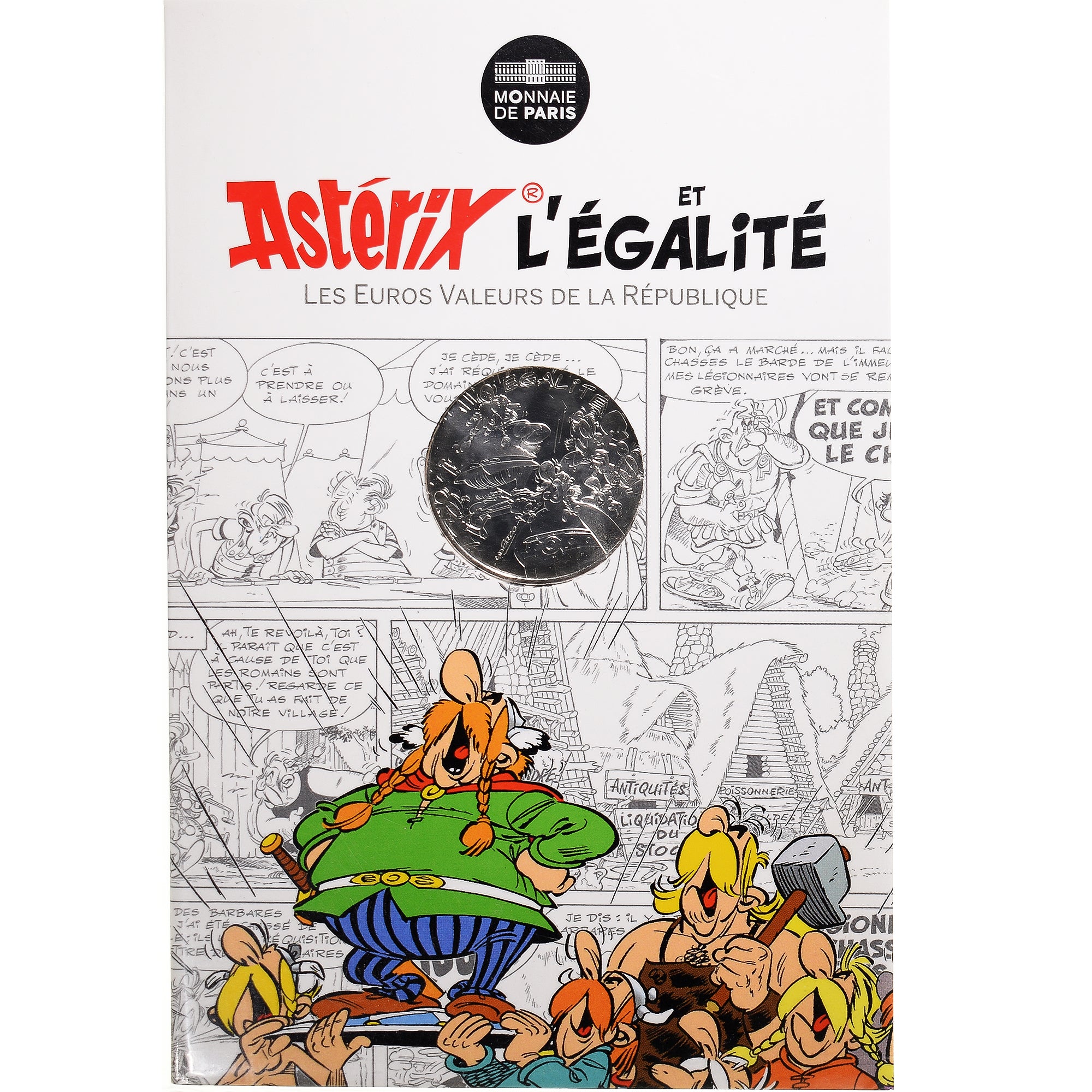 França, Monnaie de Paris, 10 Euro, Astérix Égalité (Le Domaine des dieux)