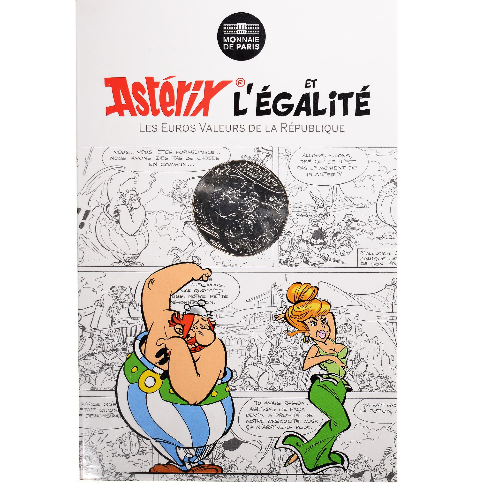 France, Monnaie de Paris, 10 Euro, Astérix Égalité (Le devin - Obélix)