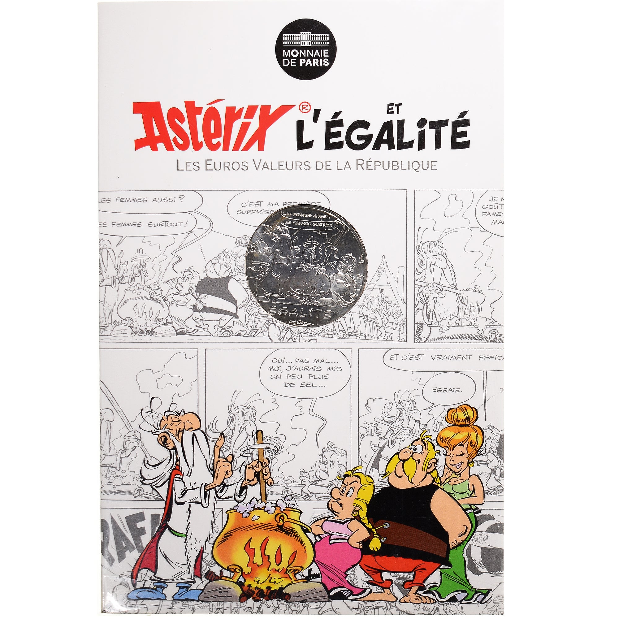 France, Monnaie de Paris, 10 Euro, Astérix Égalité (Le devin - Panoramix)
