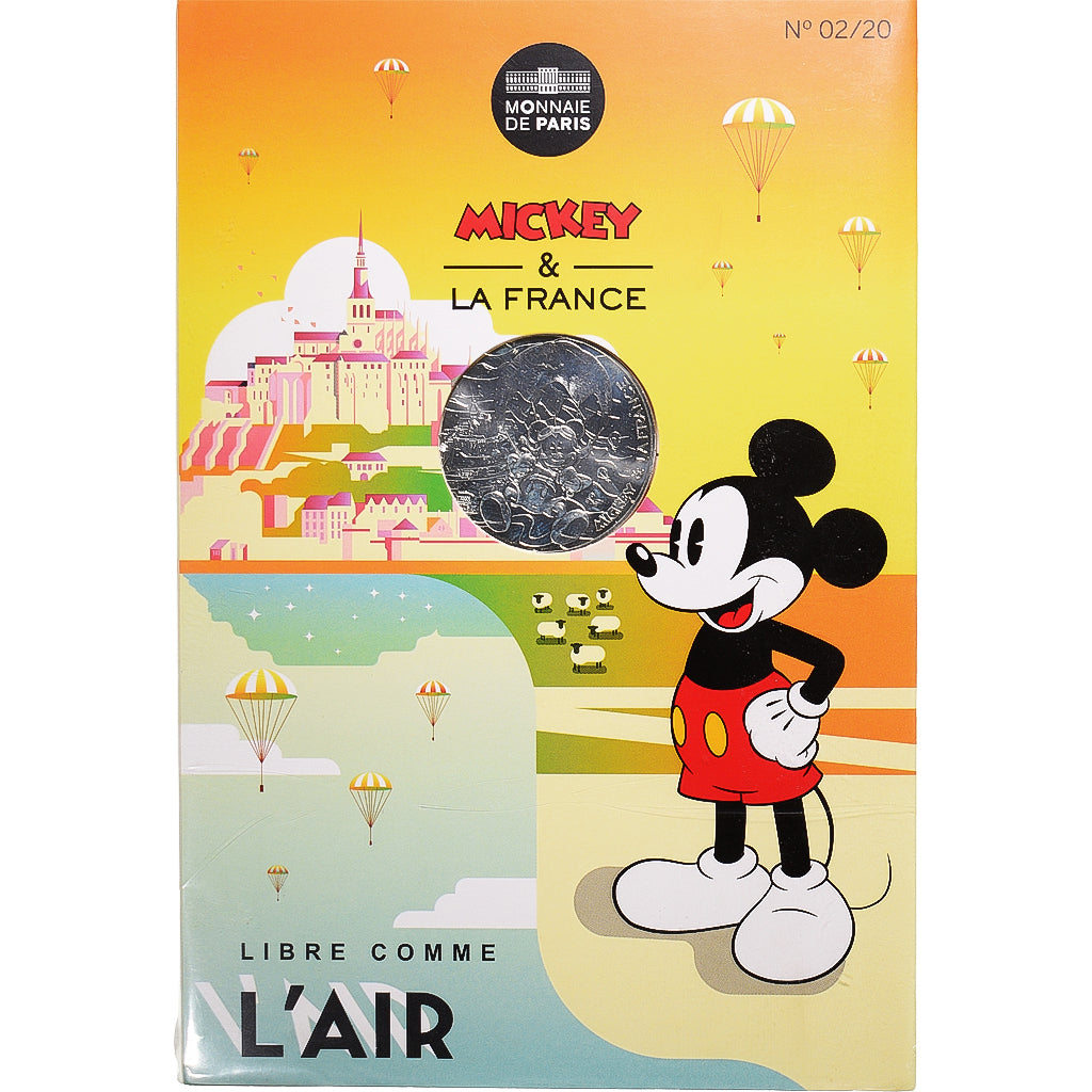 Frankrijk, Parijse munten, 10 Euro, Mickey (Mont Saint-Michel), 2018, Paris