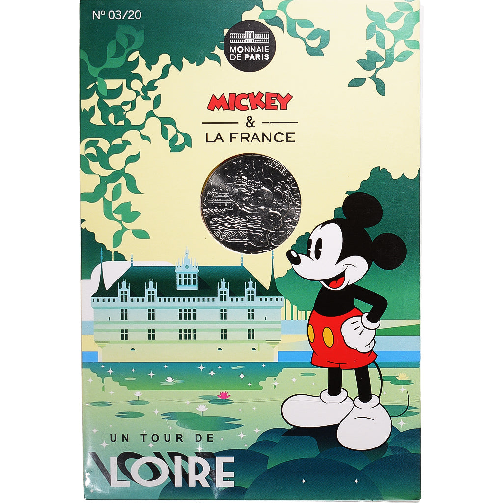France, Monnaie de Paris, 10 Euro, Mickey (Azay le rideau), 2018, Paris