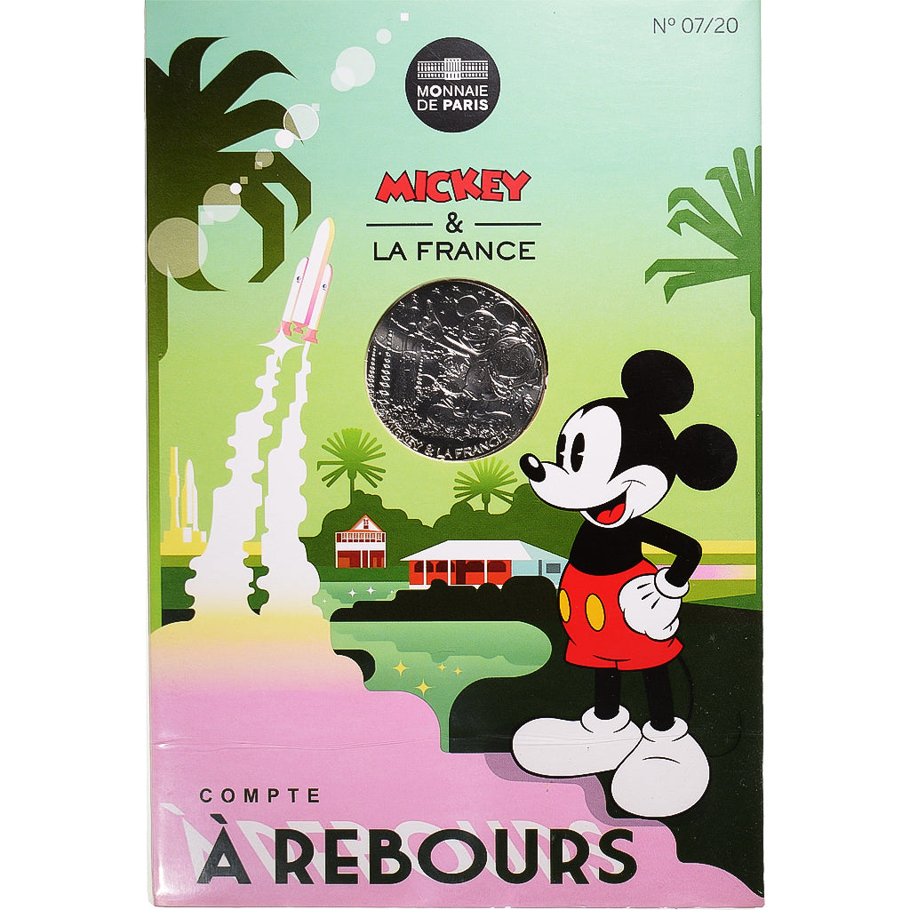 Francja, Monnaie de Paris, 10 Euro, Mickey (Guyane), 2018, Paris, MS(65-70)