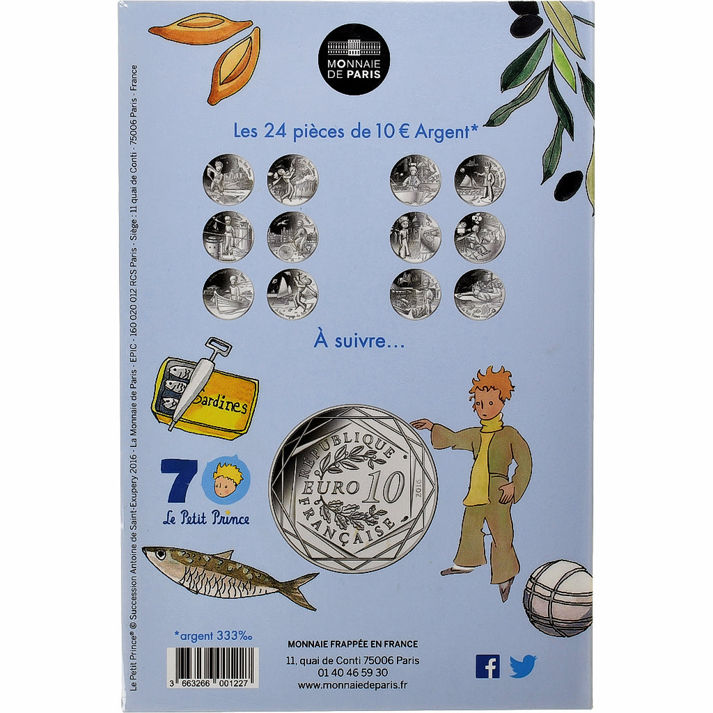 Frankrijk, Parijse munten, 10 Euro, Le Petit Prince (Joue à la pétanque)