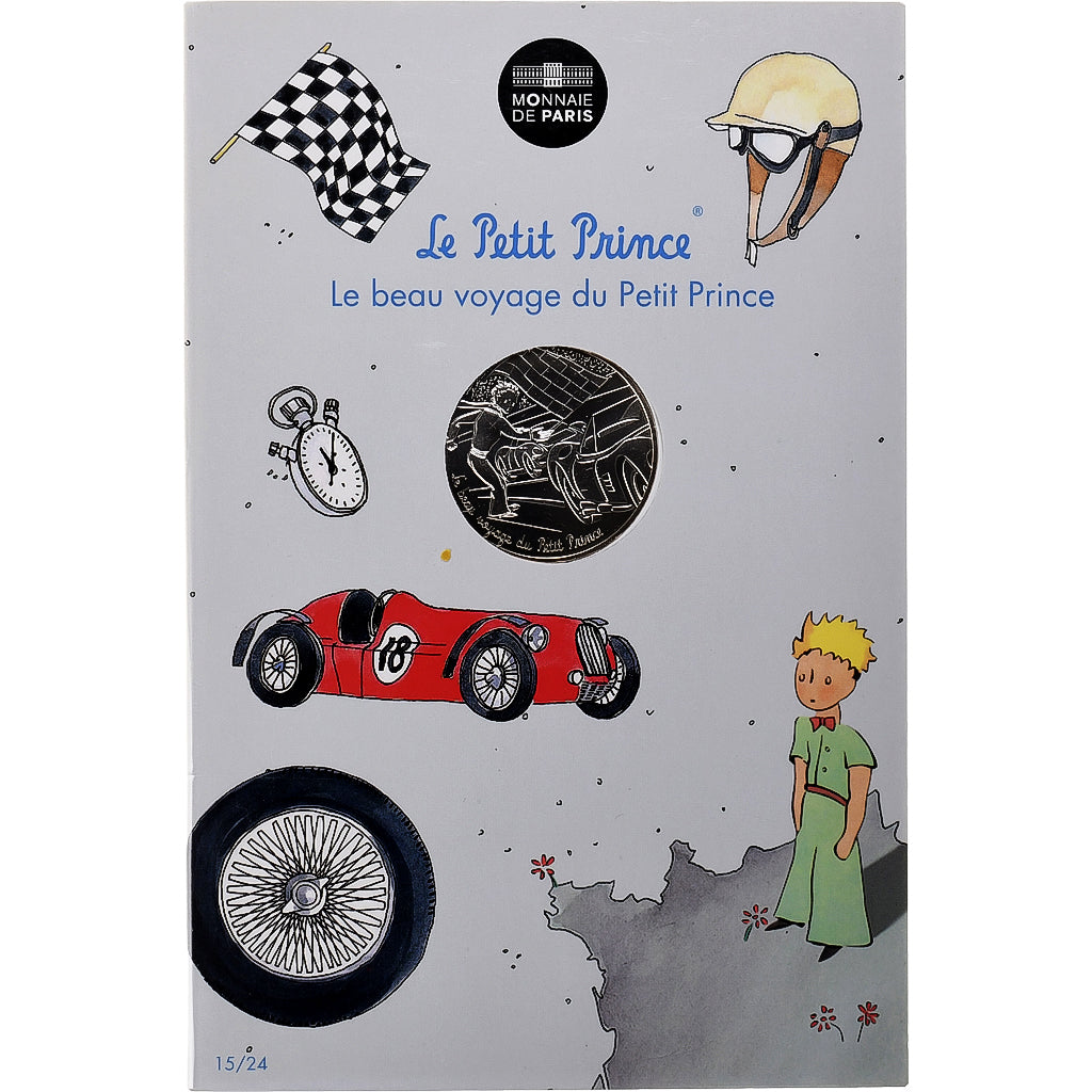 Francia, Monnaie de Paris, 10 Euro, Le Petit Prince aux courses de voitures