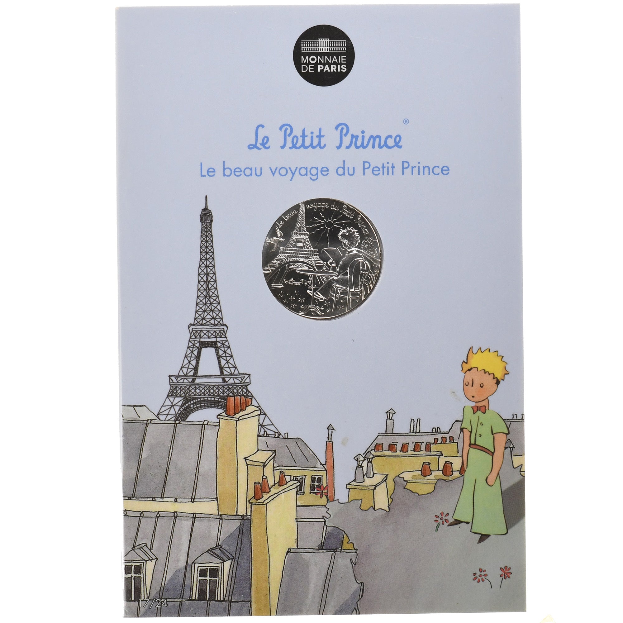 Francja, Monnaie de Paris, 10 Euro, Le Petit Prince (en terrasse à paris)