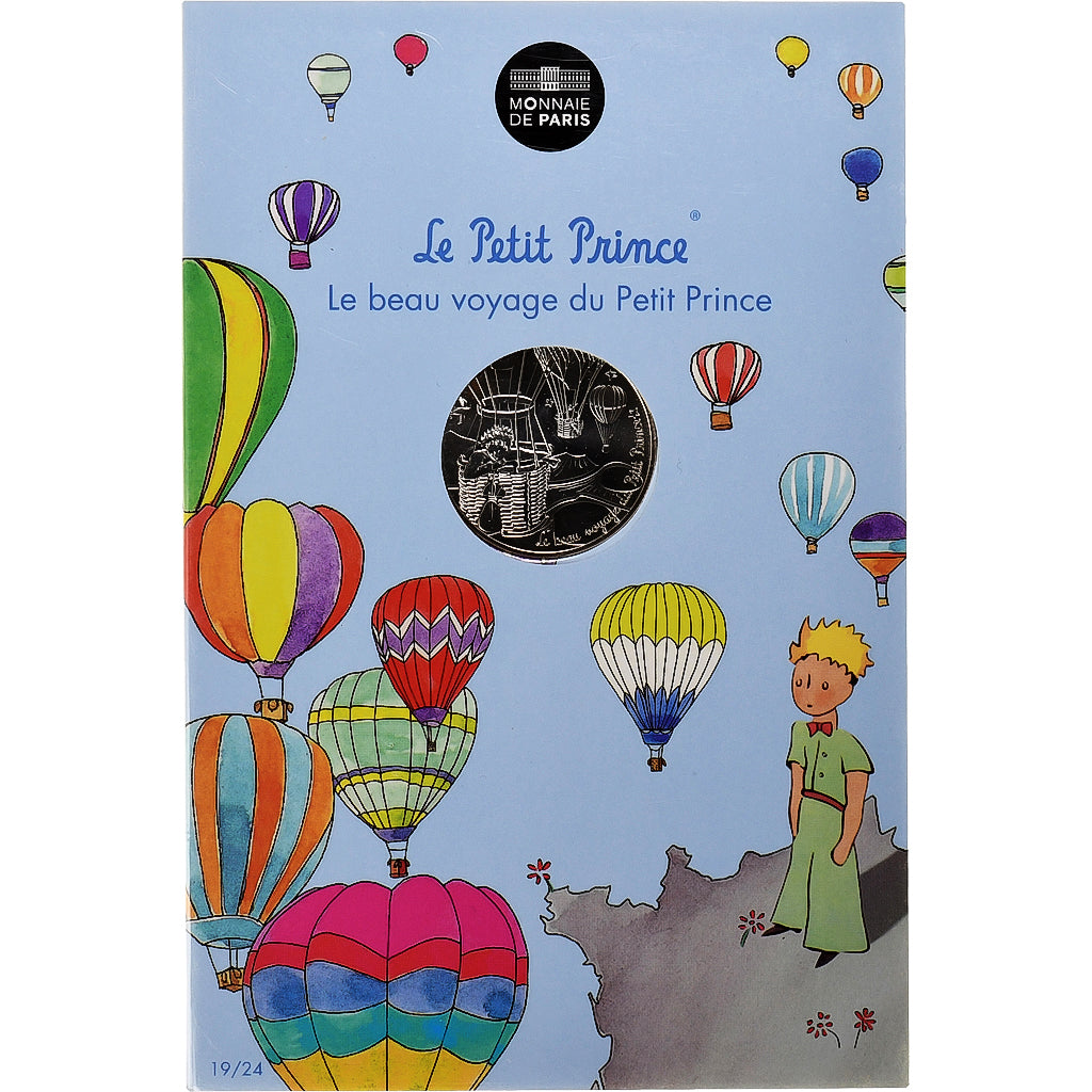 France, Monnaie de Paris, 10 Euro, Le Petit Prince en montgolfière, 2016, FDC