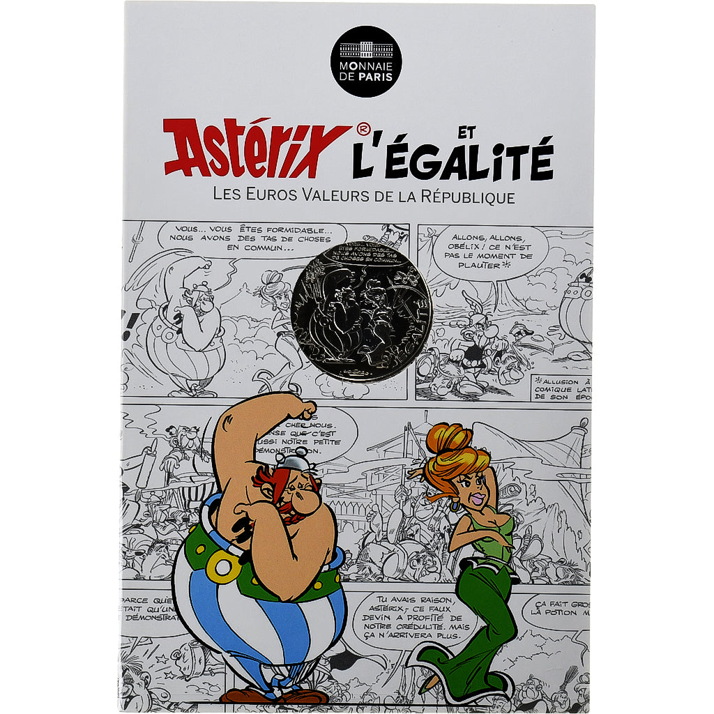 France, Monnaie de Paris, 10 Euro, Astérix Égalité (Le devin - Obélix)