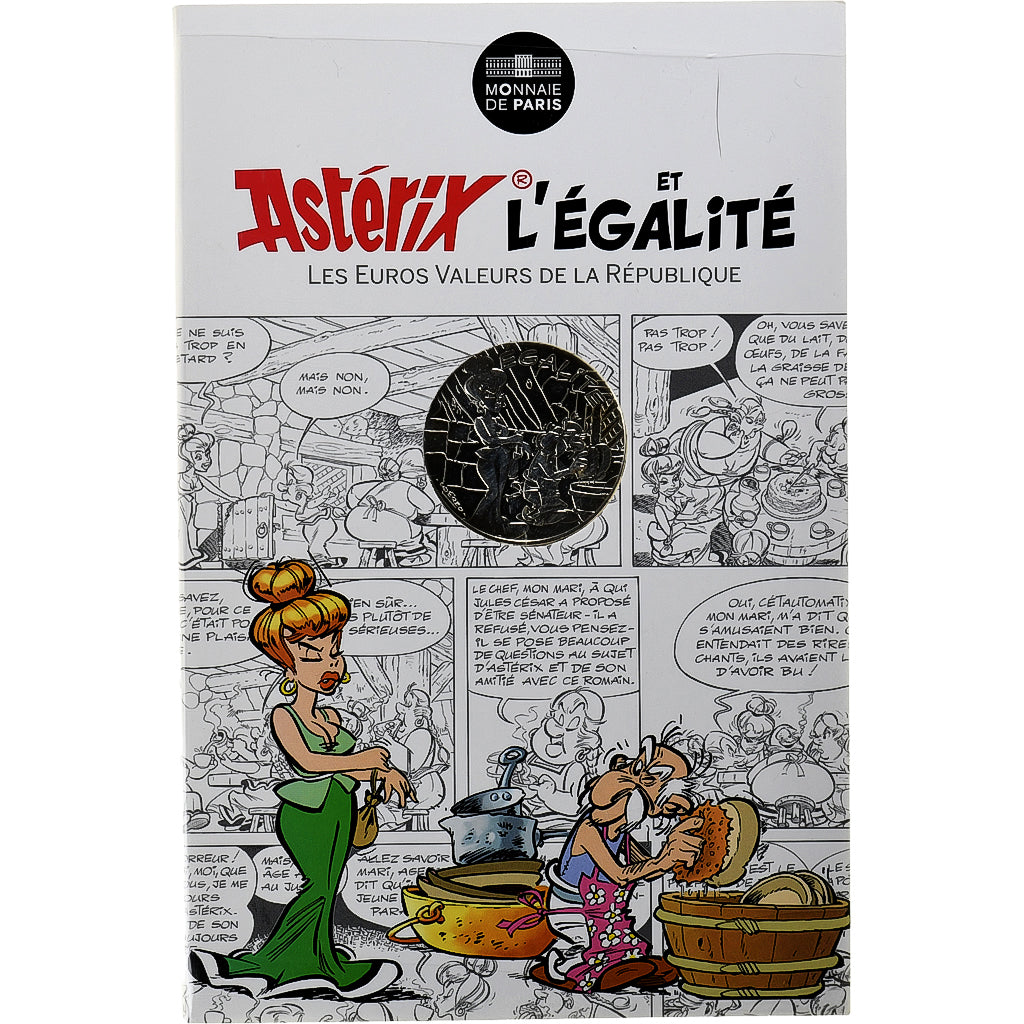 France, Monnaie de Paris, 10 Euro, Astérix Égalité (La zizanie), 2015, Paris