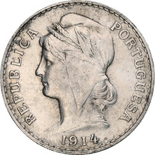 Coin, Portugal, 50 Centavos, 1914, EF(40-45), Silver, KM:561