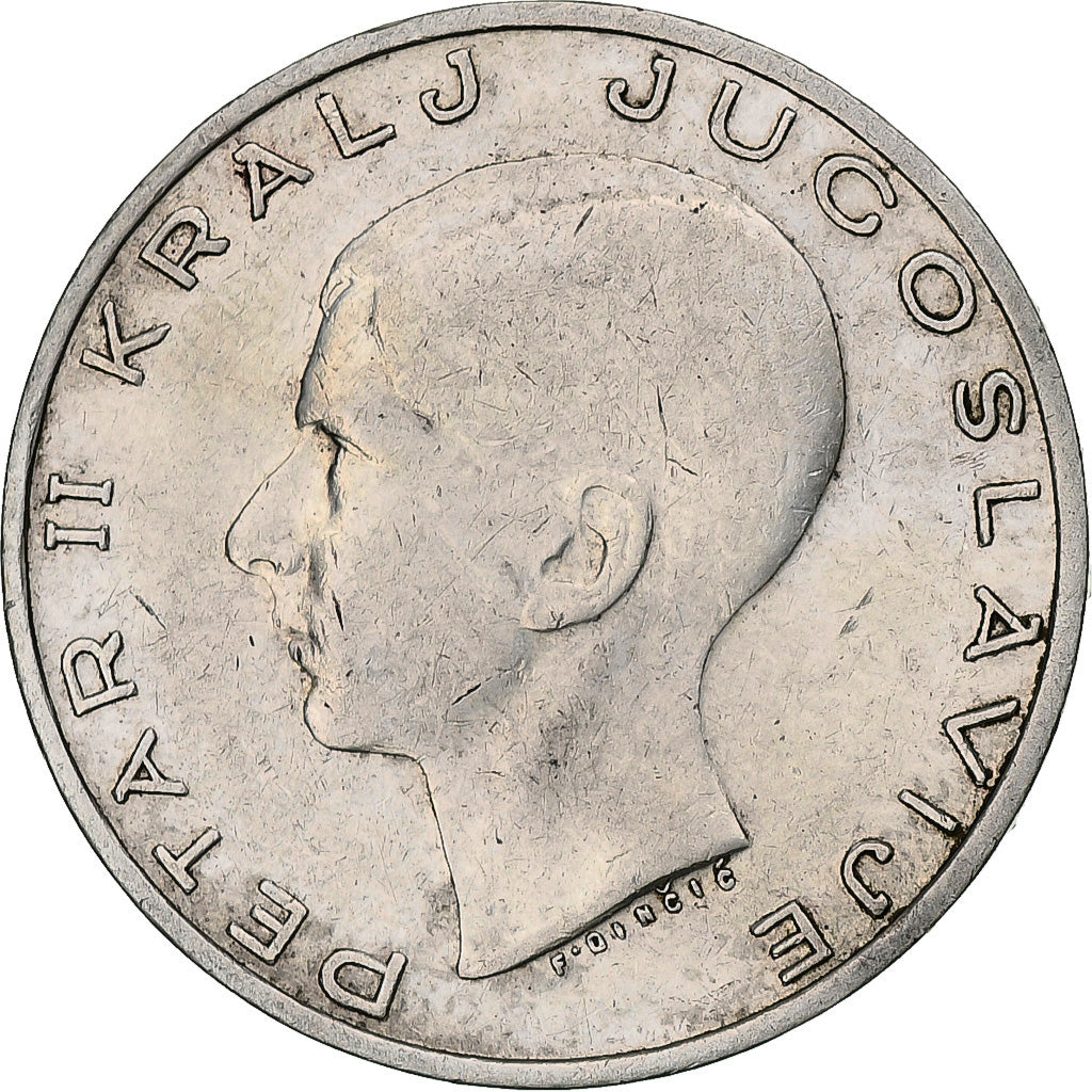 Coin, Yugoslavia, Petar II, 20 Dinara, 1938, EF(40-45), Silver, KM:23