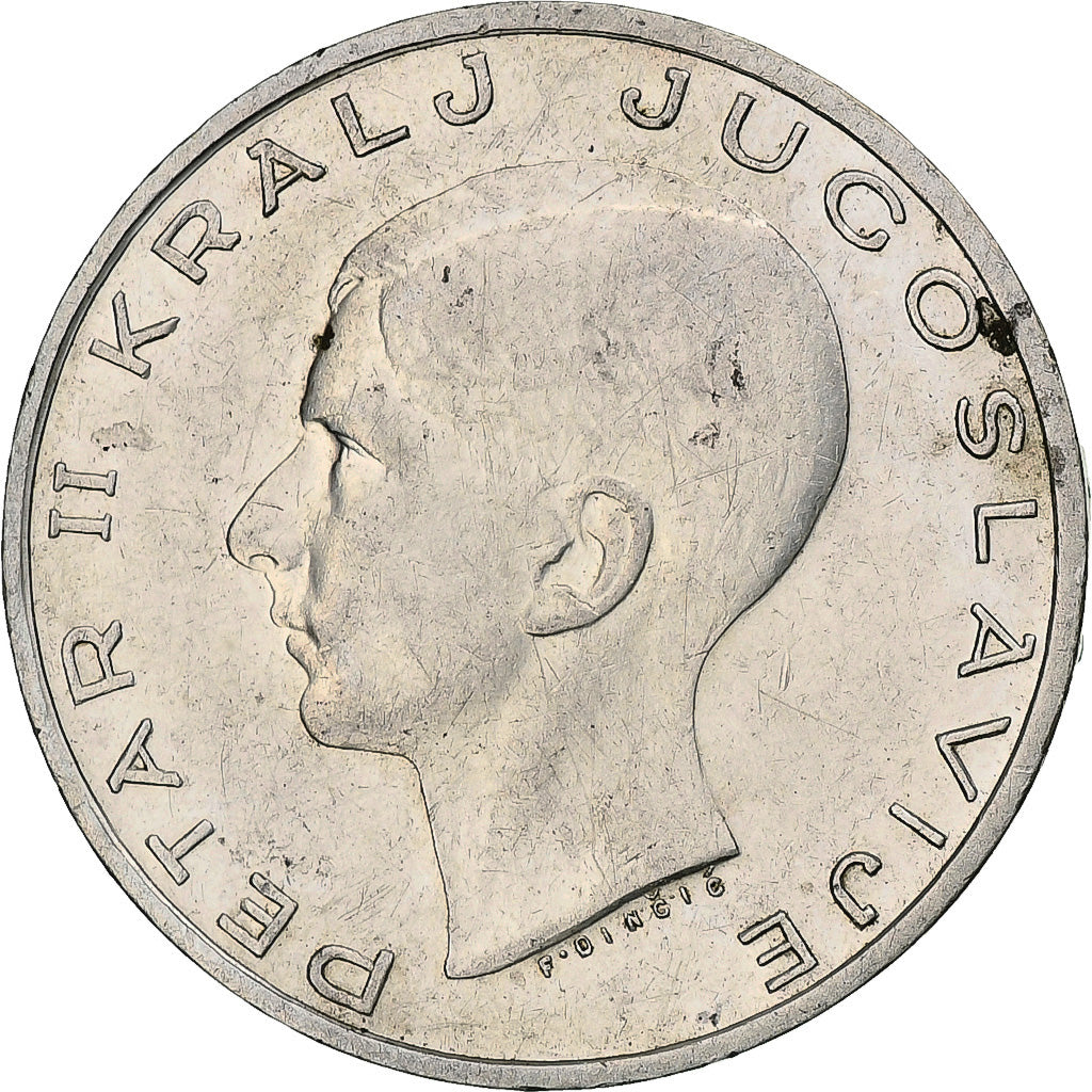 Coin, Yugoslavia, Petar II, 20 Dinara, 1938, EF(40-45), Silver, KM:23