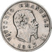 Moneda, Italia, Vittorio Emanuele II, Lira, 1863, Milan, MBC, Plata, KM:5a.1