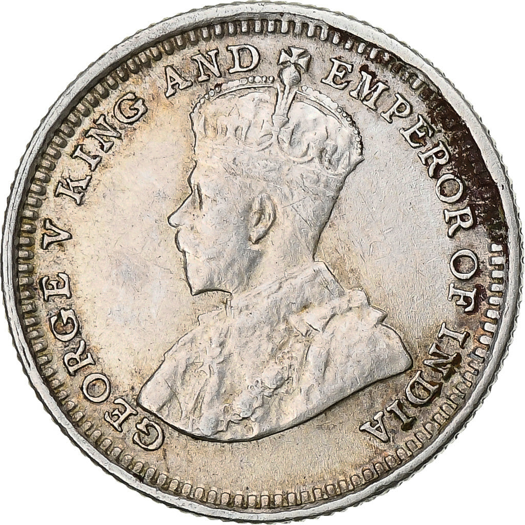 Münze, Straits Settlements, George V, 5 Cents, 1926, SS, Silber, KM:36