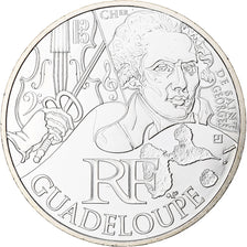 France, 10 Euro, 2012, Guadeloupe, MS(63), Silver
