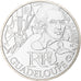 France, 10 Euro, 2012, Guadeloupe, MS(63), Silver