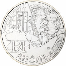 France, 10 Euro, Rhône Alpes, 2012, Paris, SPL, Argent, KM:1886