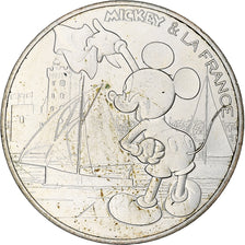 France, 10 Euro, 2018, Mickey Bon vent.FDC, MS(60-62), Silver