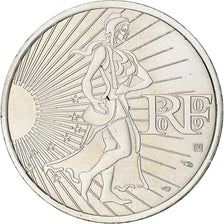 France, Semeuse, 10 Euro, 2009, Monnaie de Paris, MS(60-62), Silver, KM:1580