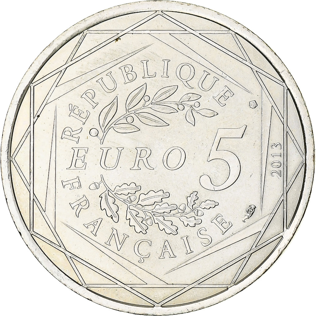 Francia, 5 Euro, Liberté, 2013, Paris, SPL, Argento