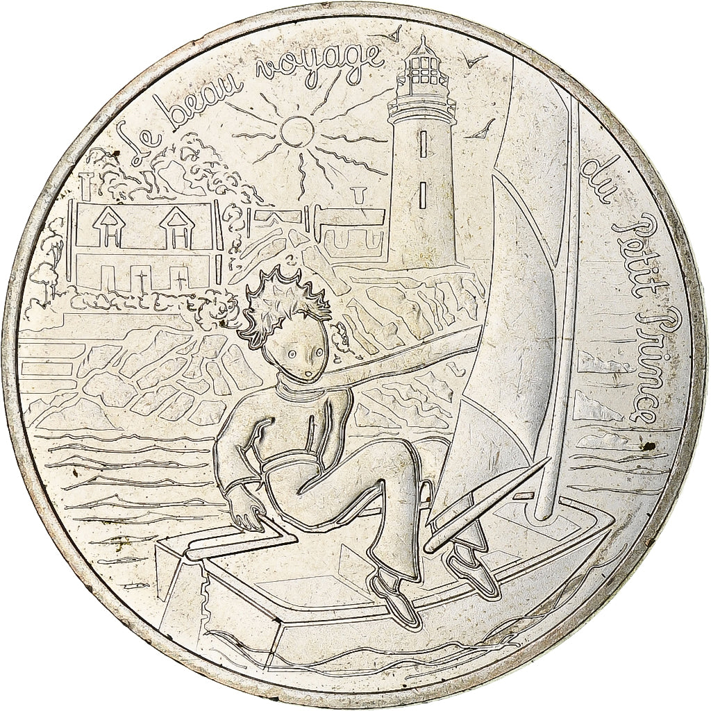 France, 10 Euro, Petit prince fait de la voile, 2016, Paris, SPL, Argent