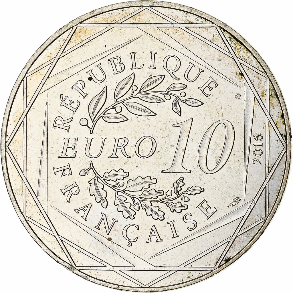 France, 10 Euro, Petit prince fait de la voile, 2016, Paris, SPL, Argent