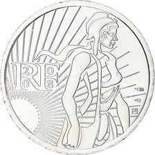 France, 5 Euro, Semeuse, 2008, Monnaie de Paris, MS(64), Silver, Gadoury:EU287
