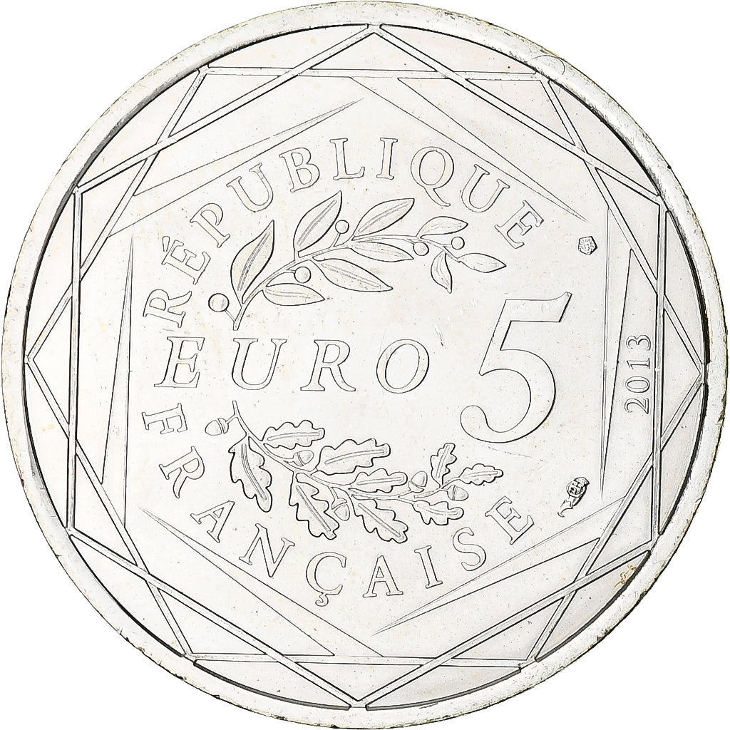 Frankrijk, 5 Euro, Fraternité, 2013, PR+, Zilver, Gadoury:EU647
