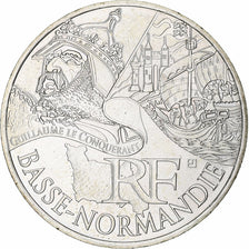 France, 10 Euro, Basse Normandie, 2012, Paris, MS(63), Silver, KM:1865
