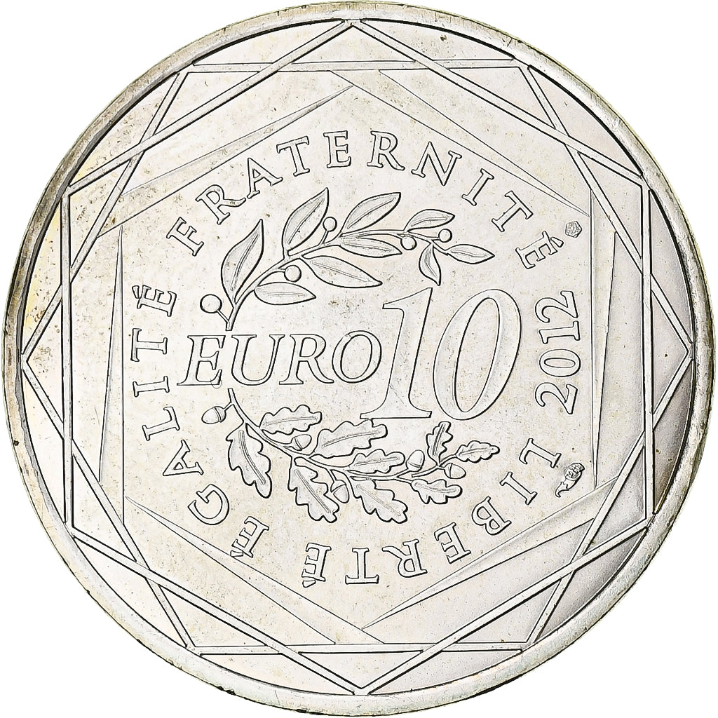 Francia, 10 Euro, Basse Normandie, 2012, Paris, SPL, Argento, KM:1865