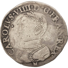 Francia, Teston, 1563, Toulouse, MB+, Argento, Sombart:4602