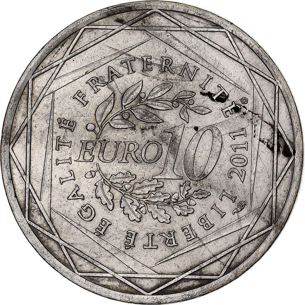 Frankreich, 10 Euro, 2011, Paris, Silber, VZ, Gadoury:EU514, KM:1866