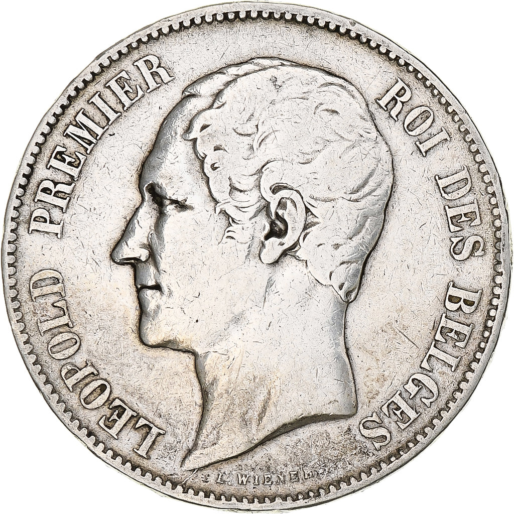 Coin, Belgium, Leopold I, 5 Francs, 5 Frank, 1849, VF(20-25), Silver, KM:17