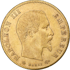 Coin, France, Napoléon III, 5 Francs, 1860, Paris, AU(50-53), Gold, KM:787.1