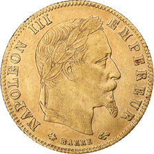 Moneta, Francia, Napoleon III, 5 Francs, 1867, Paris, BB+, Oro, KM:803.1