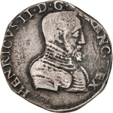 Charles IX (au nom d'Henri II), Teston, 1er type, 1561 T, Nantes, Sombart 4558