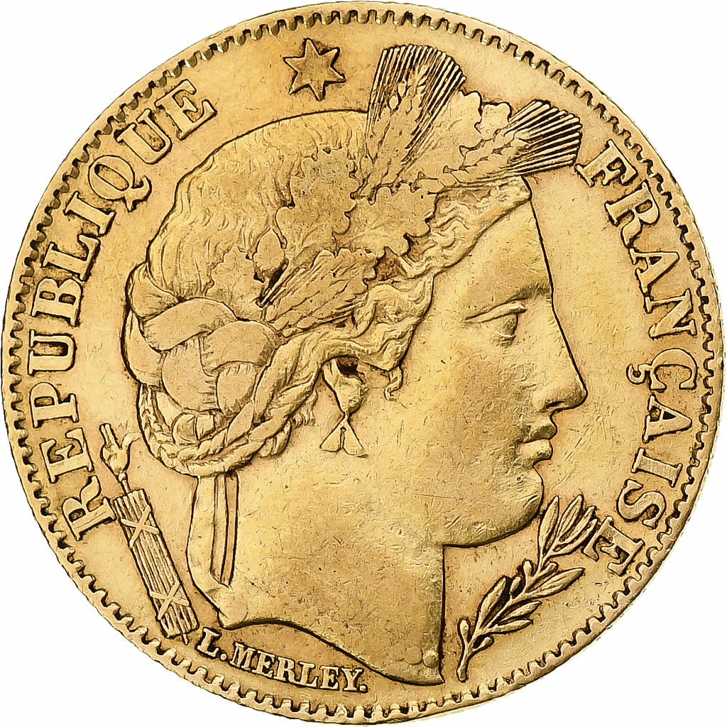 Moneta, Francia, Cérès, 10 Francs, 1899, Paris, BB+, Oro, KM:830, Gadoury:1016