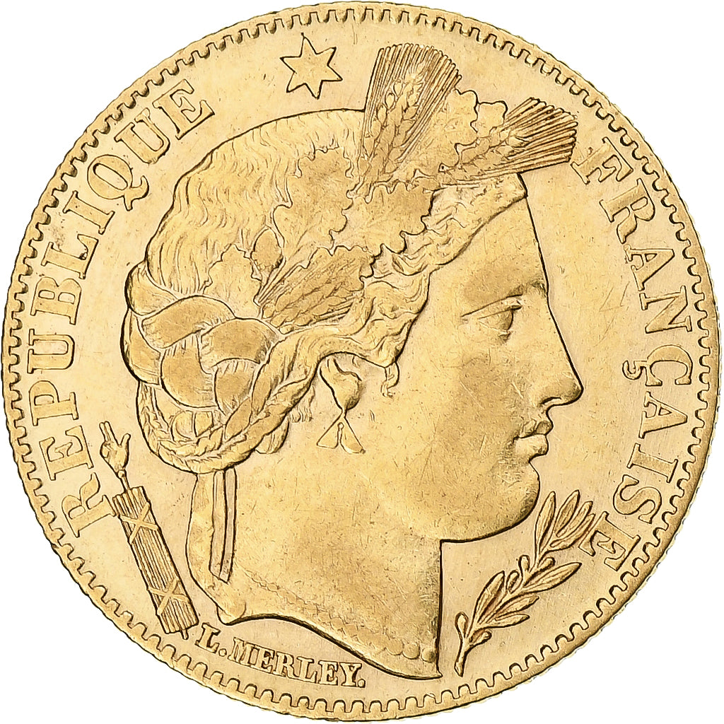 France, 10 Francs, Cérès, 1899, Paris, Gold, EF(40-45), Gadoury:1016, KM:830