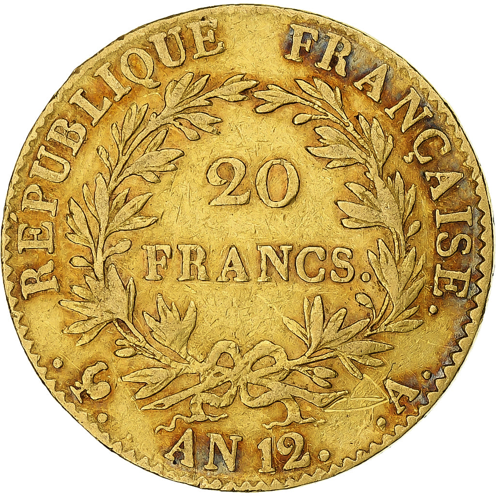 Münze, Frankreich, Napoléon I, 20 Francs, 1803, Paris, S+, Gold, KM:661