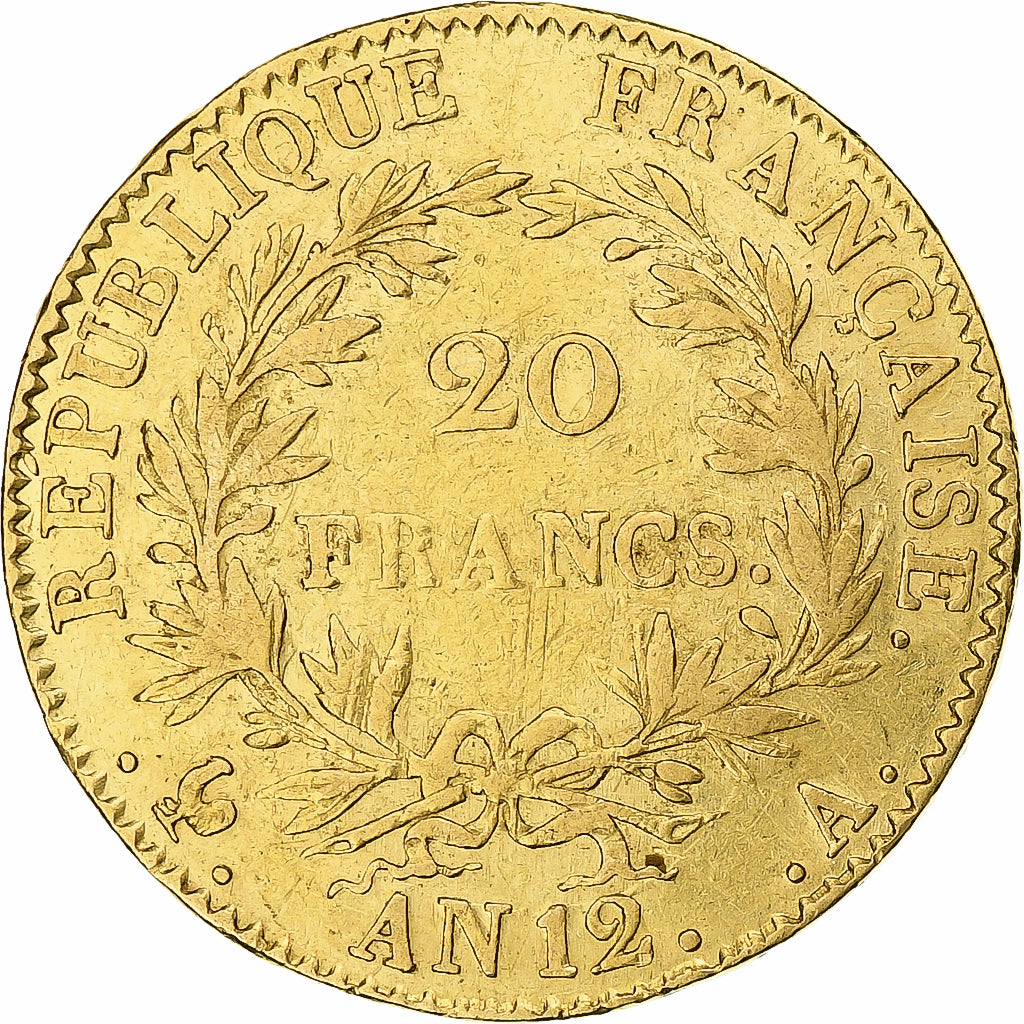 Monnaie, France, Napoléon I, 20 Francs, 1803, Paris, TTB, Or, Gadoury:1021