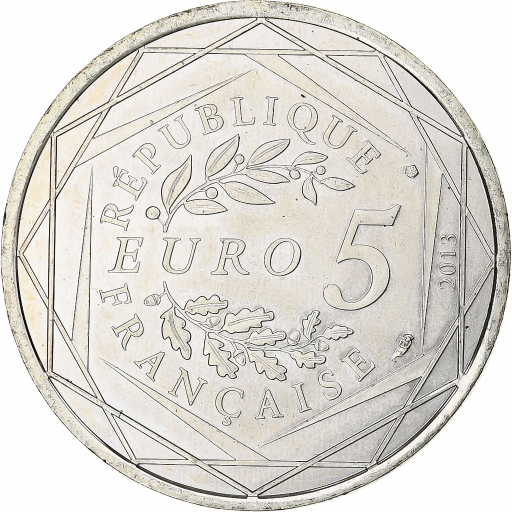 Francia, Liberté, 5 Euro, 2013, Paris, MBC+, Plata