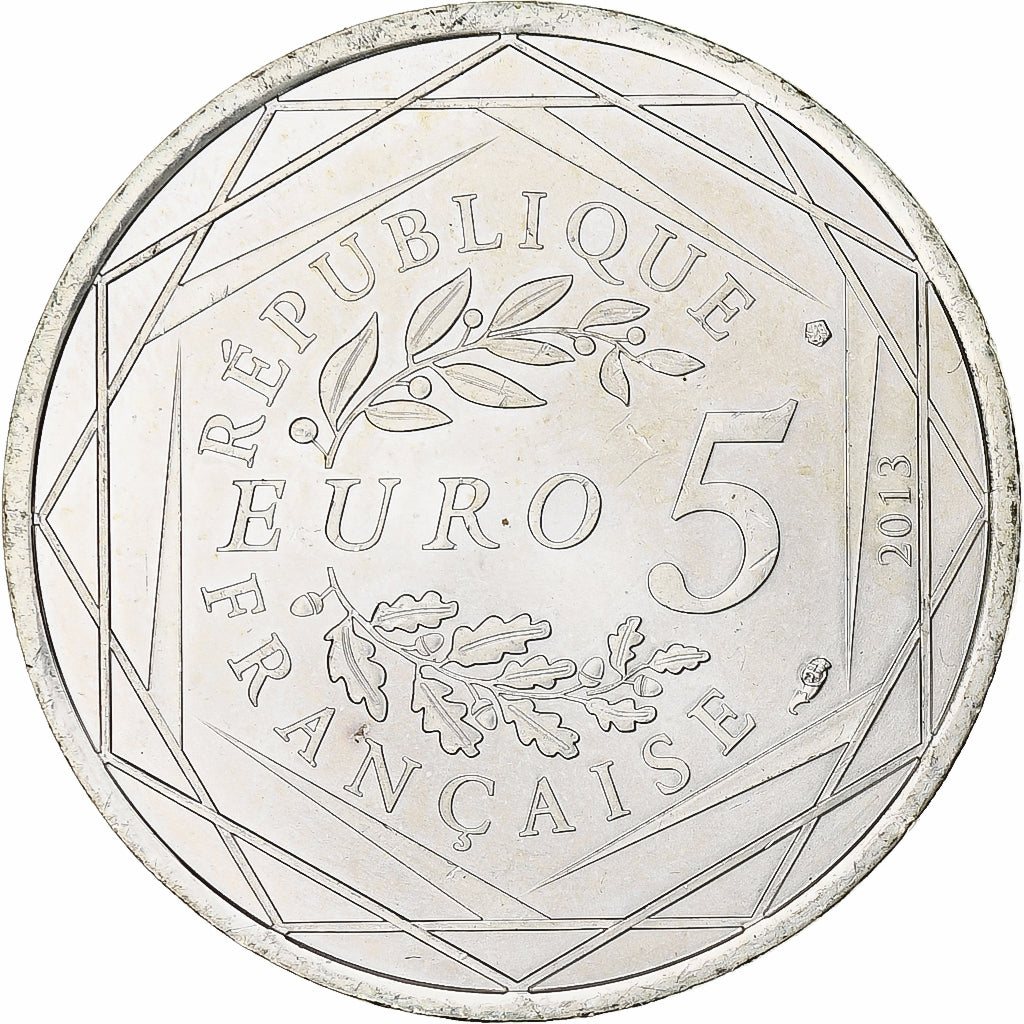 Frankreich, 5 Euro, 2013, Fraternité, VZ+, Silber