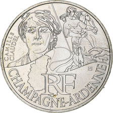France, 10 Euro, Champagne Ardennes, 2012, Paris, MS(60-62), Silver,
