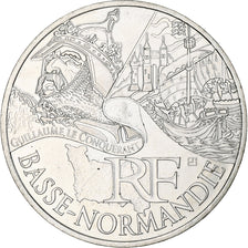 France, 10 Euro, Basse Normandie, 2012, Paris, MS(60-62), Silver, KM:1865