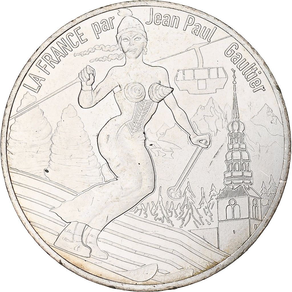 France, 10 Euro, Jean Paul Gaultier, 2017, 17, MS(64), Silver