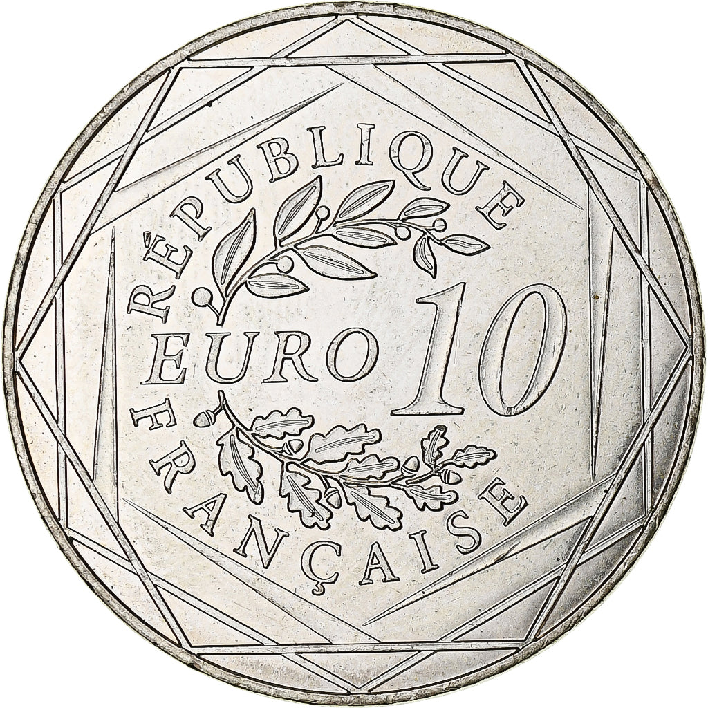 France, Monnaie de Paris, 10 Euro, Auguste Rodin, 2017, Paris, MS(60-62), Silver