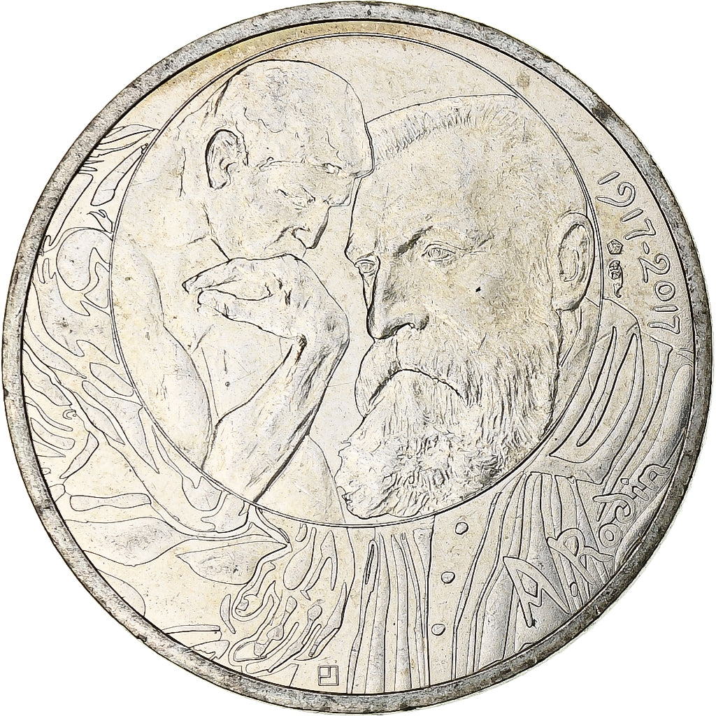 Frankreich, Monnaie de Paris, 10 Euro, Auguste Rodin, 2017, Paris, VZ+, Silber