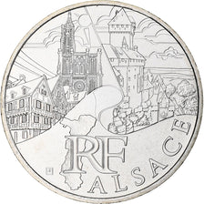 France, 10 Euro, Alsace, 2011, Paris, MS(65-70), Silver, KM:1734