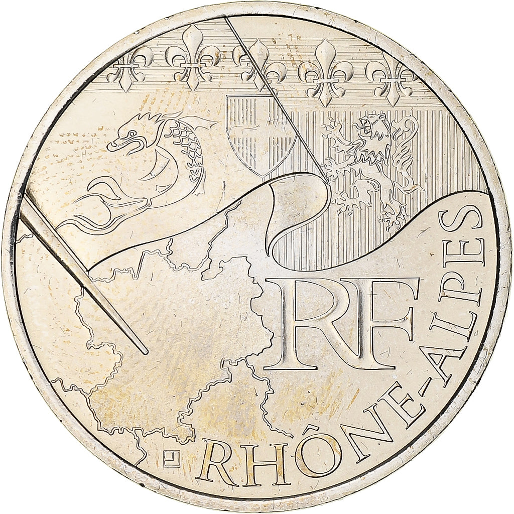 France, 10 Euro, Euros des régions, FDC, 2010, Paris, Argent, FDC, KM:1751